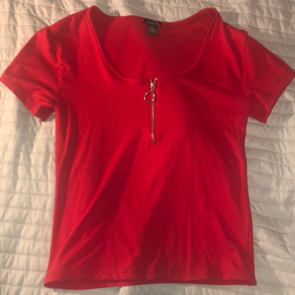 Rue 21 zip front shirt. NEVER WORN